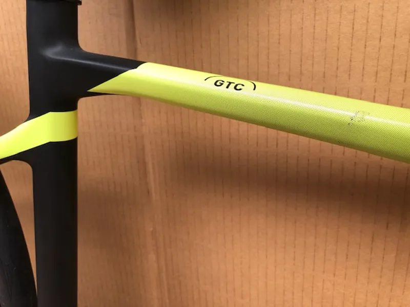 Cube Attain GTC Race Carbon Road Bike 2021 Black/Flash Yellow - 53cm Cosmetic Damage-1